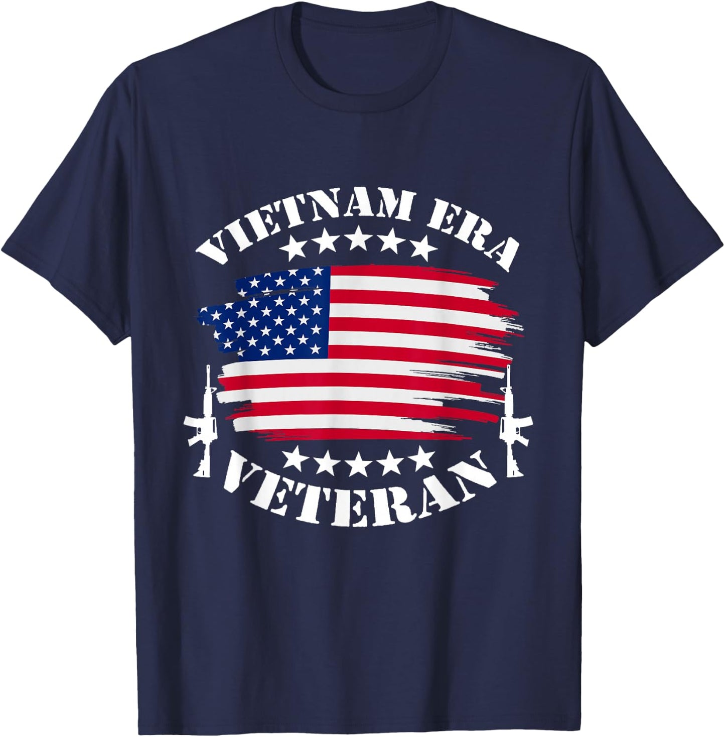 Vietnam Veteran I Vietnam Era USA Flag Gift T-Shirt - T-Shirt | Navy