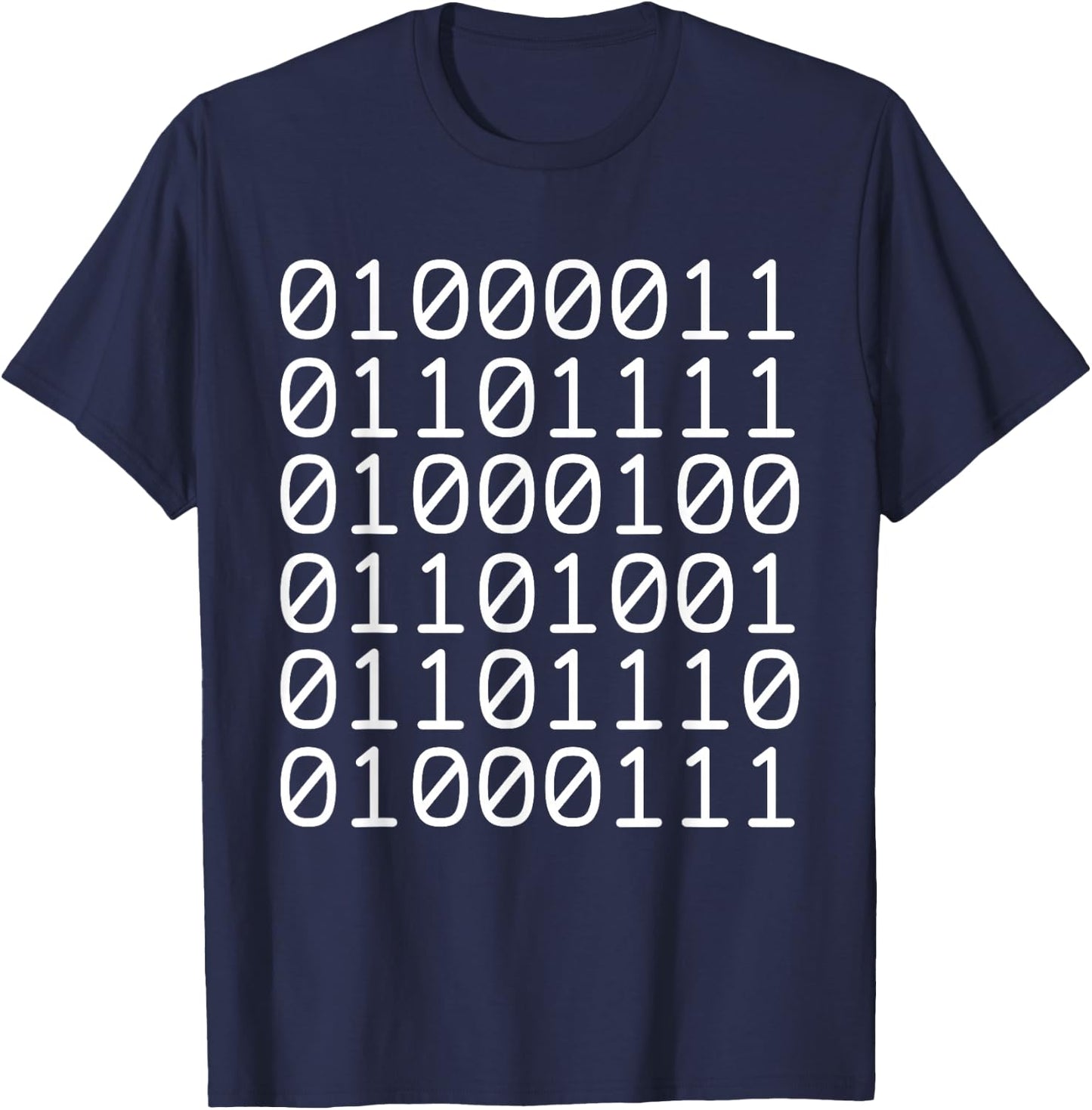 Binary Code Coding T-Shirt - T-Shirt | Navy