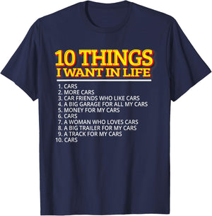 Car Guy Fathers Day Car Mechanics Short Sleeve T-Shirt - T-Shirt | Navy
