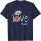 Love Lala Life - Art Flower Color T-Shirt - T-Shirt | Navy