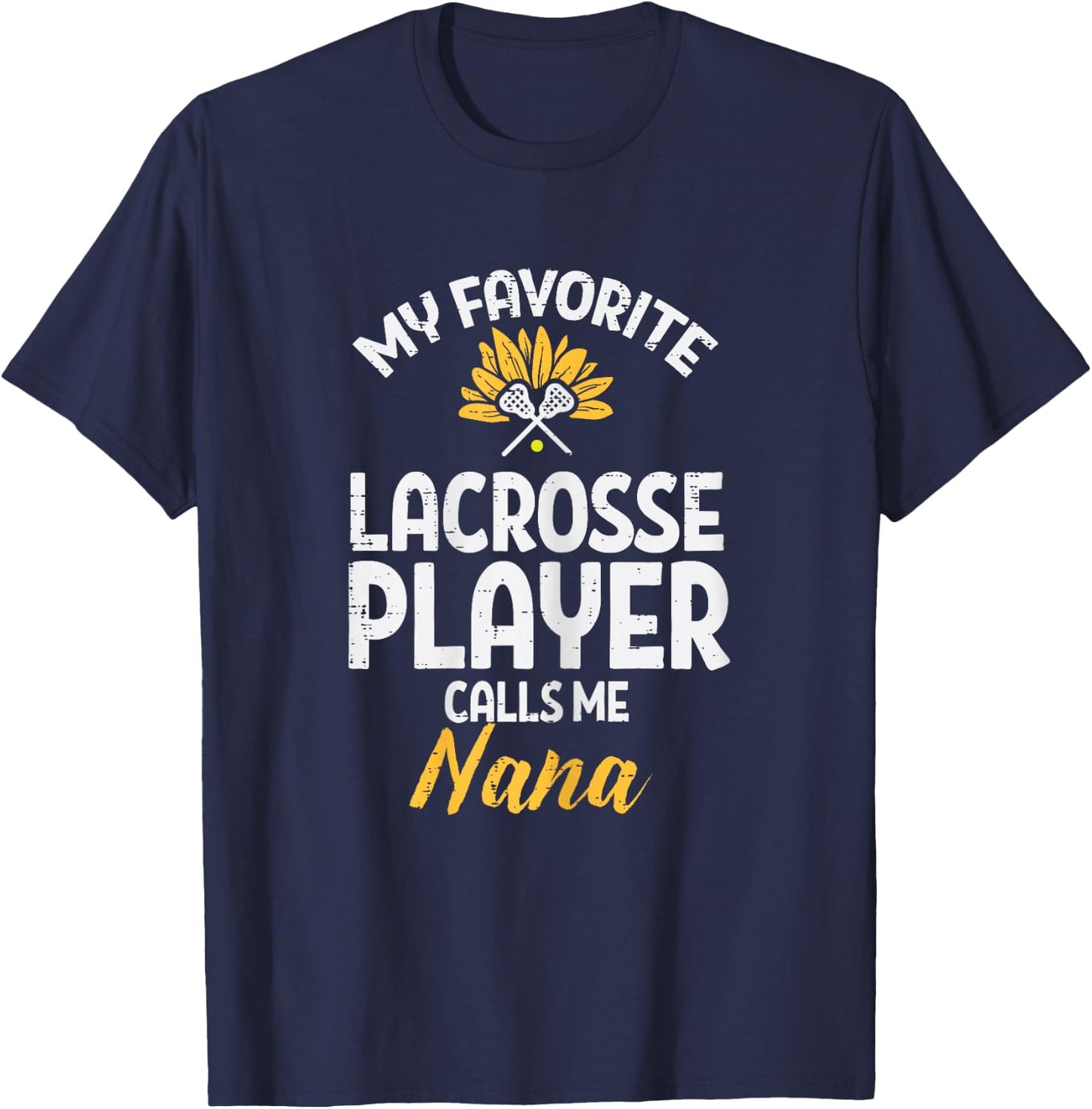 Favorite Lacrosse Player Nana Lax Family Grandma Mimi Women T-Shirt - T-Shirt | Navy
