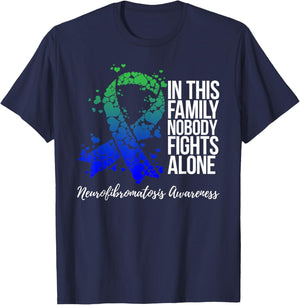 Family Support Neurofibromatosis NF Awareness T-Shirt - T-Shirt | Navy