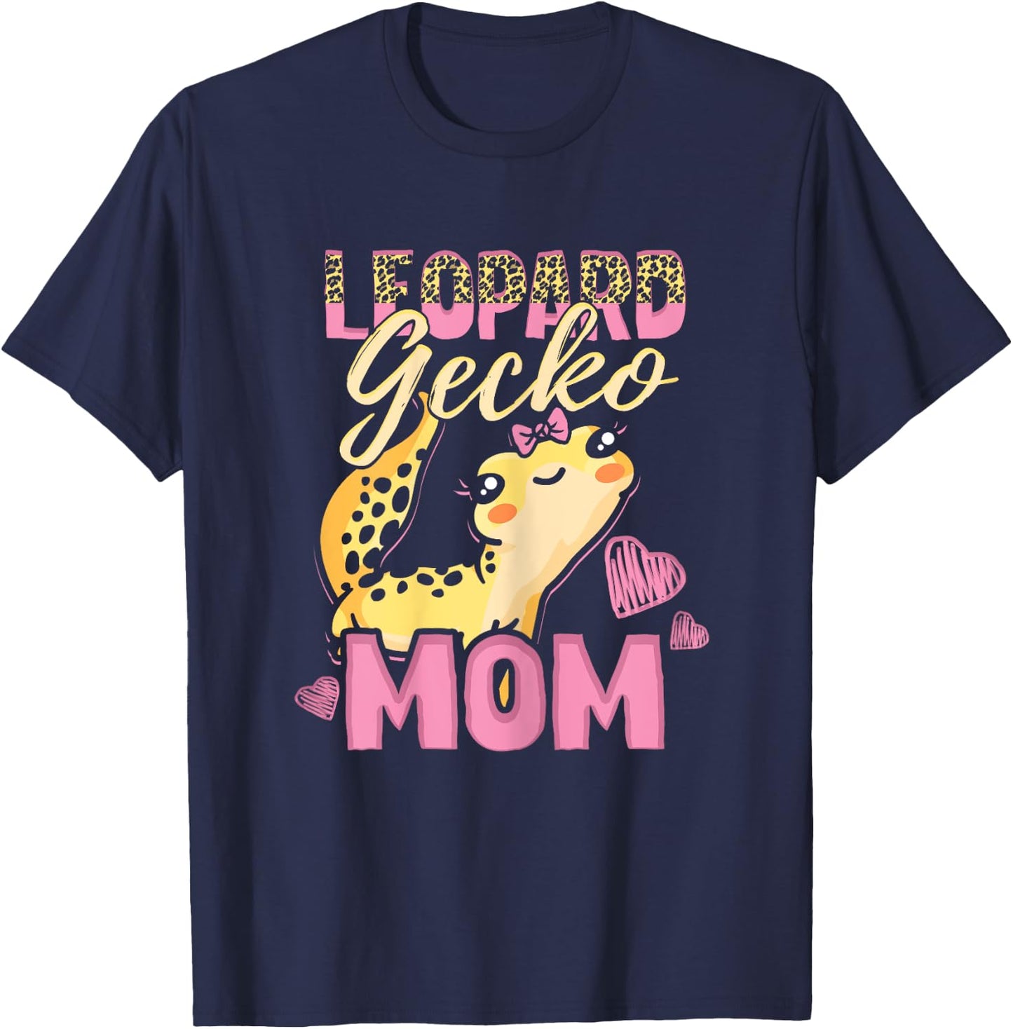 Leopard Gecko Mom Leopard Gecko Mama T-Shirt - T-Shirt | Navy
