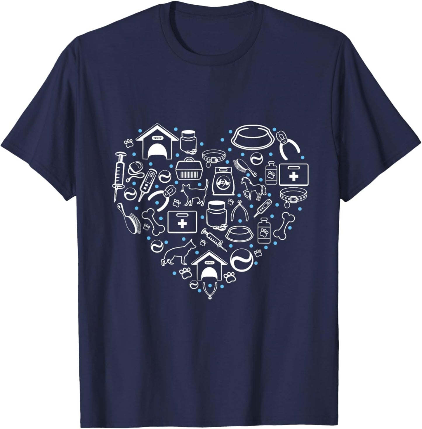 Vet Tech Veterinary Technician Medicine Veterinarian animal T-Shirt - T-Shirt | Navy