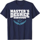 Cool Masters Degree Women MBA Student Graduation T-Shirt - T-Shirt | Navy
