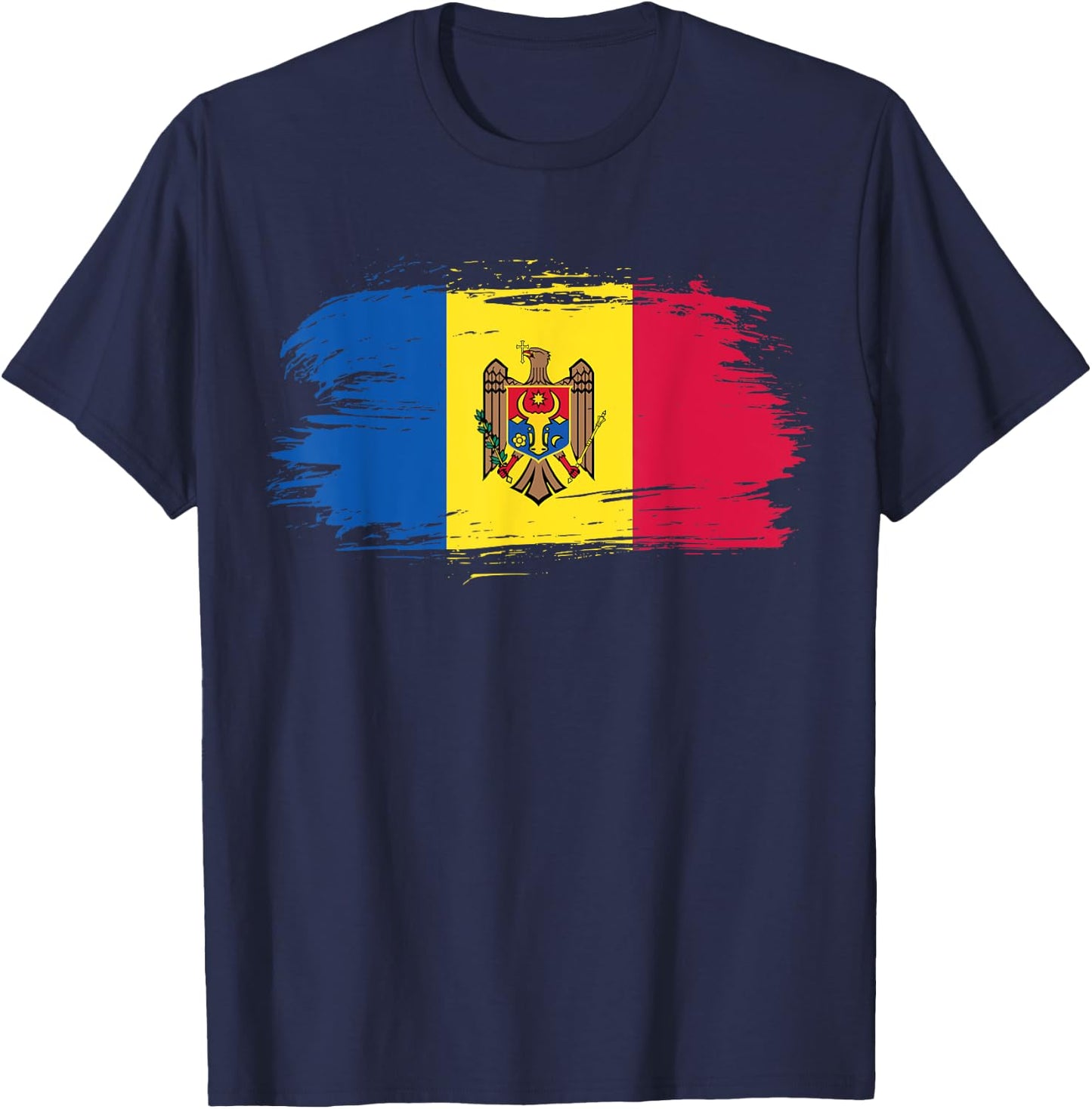 Moldova Outfit - Moldova Flag Symbol - I love Moldova T-Shirt - T-Shirt | Navy