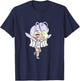 Love Gacha Figure Cute Girl in Purple T-Shirt - T-Shirt | Navy