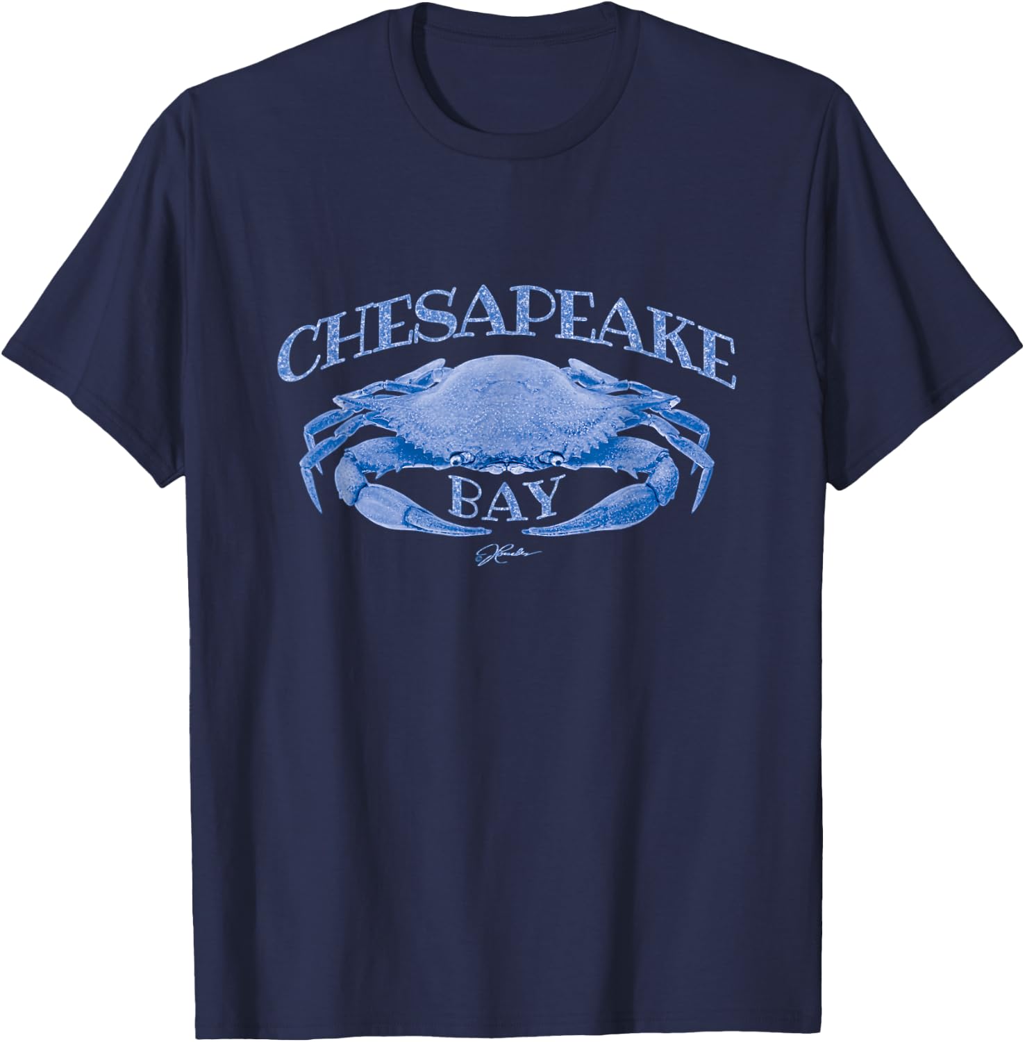 JCombs: Chesapeake Bay, Blue Crab T-Shirt - T-Shirt | Navy