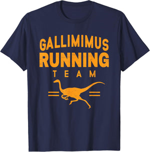 Gallimimus Running Team T-Shirt - T-Shirt | Navy