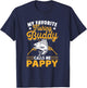 Fishing Grandpa - Pappy Fishing Buddy - Fishing Pappy T-Shirt - T-Shirt | Navy