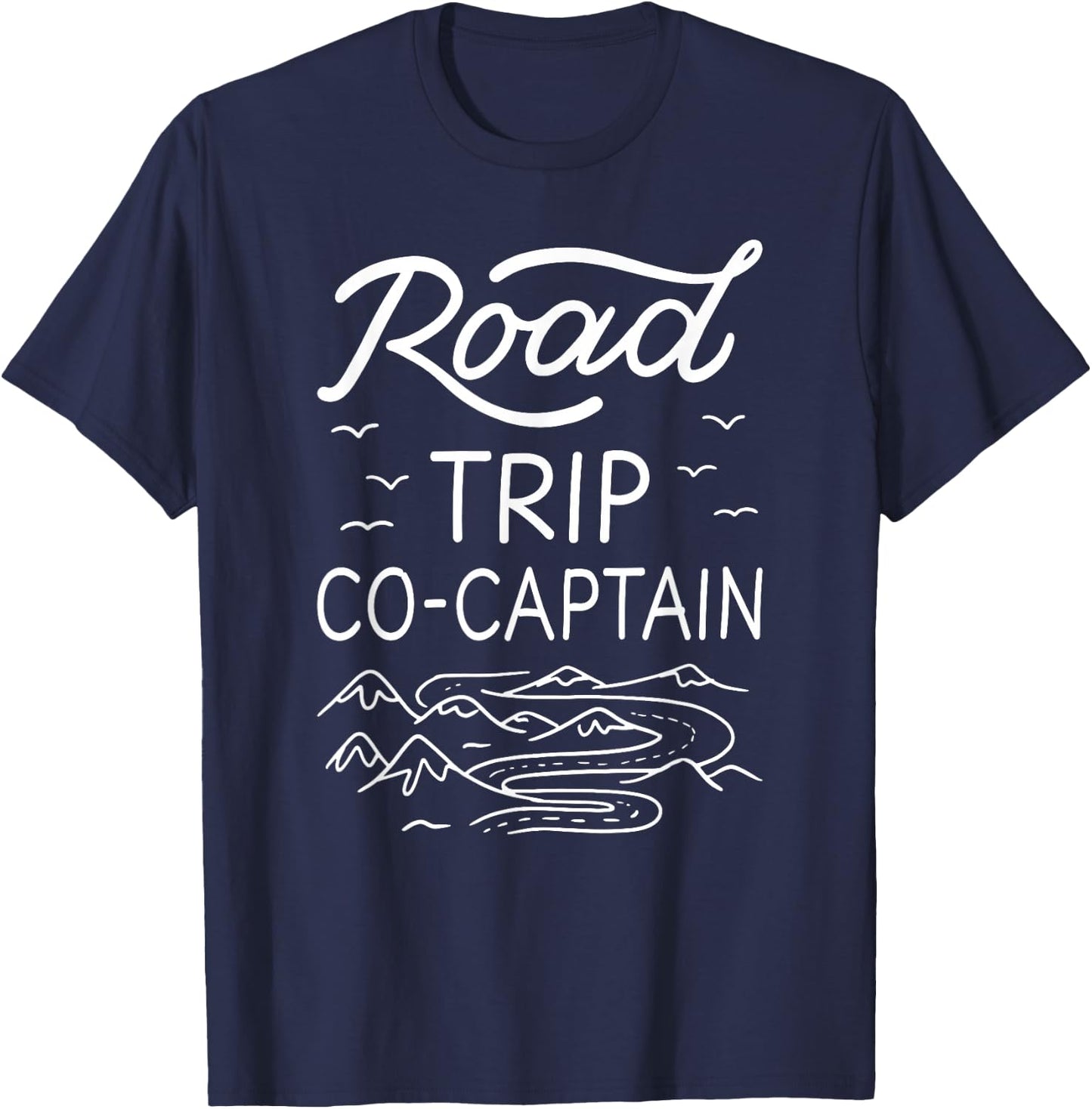 RV Co-Pilot Fun Camper Matching Family Road Trip Co-Captain T-Shirt - T-Shirt | Navy