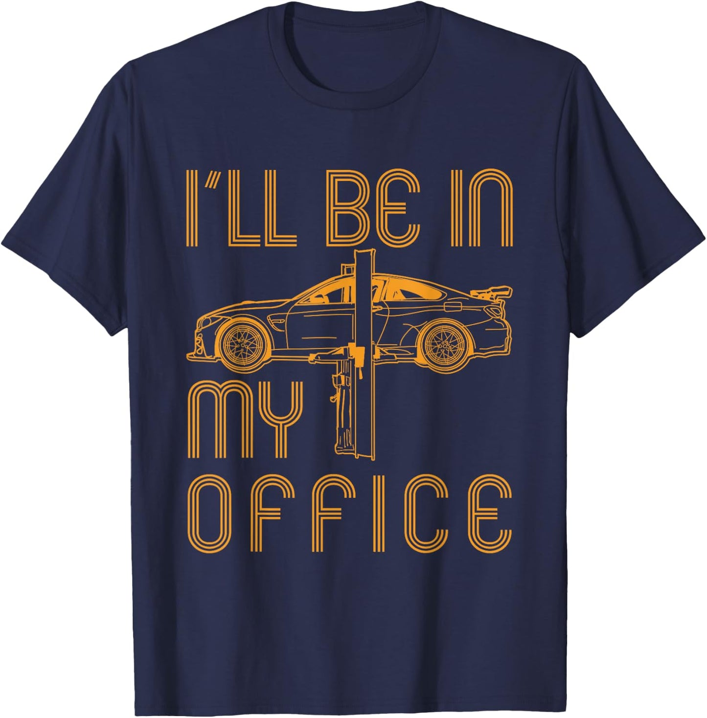 Funny Car Mechanic Guys Automotive Lover Gift Dad T-Shirt - T-Shirt | Navy