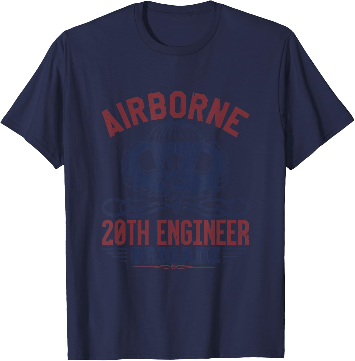 Airborne 20th Engineer Brigade T-Shirt - T-Shirt | Navy