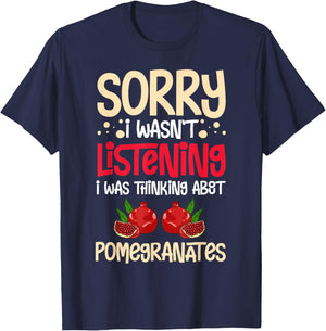 Pomegranate Juice Tree Seeds Fruit Flower Plant T-Shirt - T-Shirt | Navy