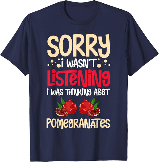 Pomegranate Juice Tree Seeds Fruit Flower Plant T-Shirt - T-Shirt | Navy