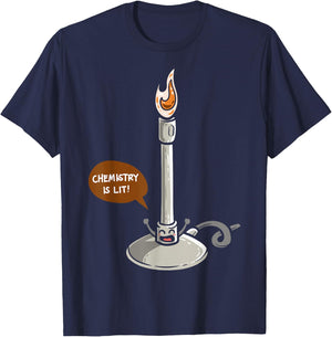 Chemistry Burner Science Lover Biology Chemistry Teacher T-Shirt - T-Shirt | Navy