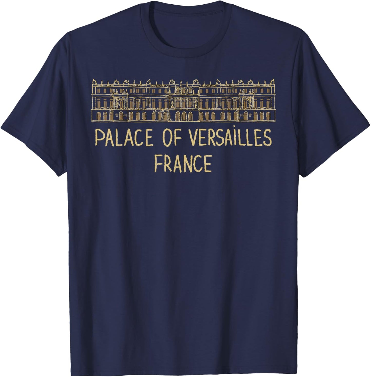 Palace of Versailles France T-Shirt - T-Shirt | Navy