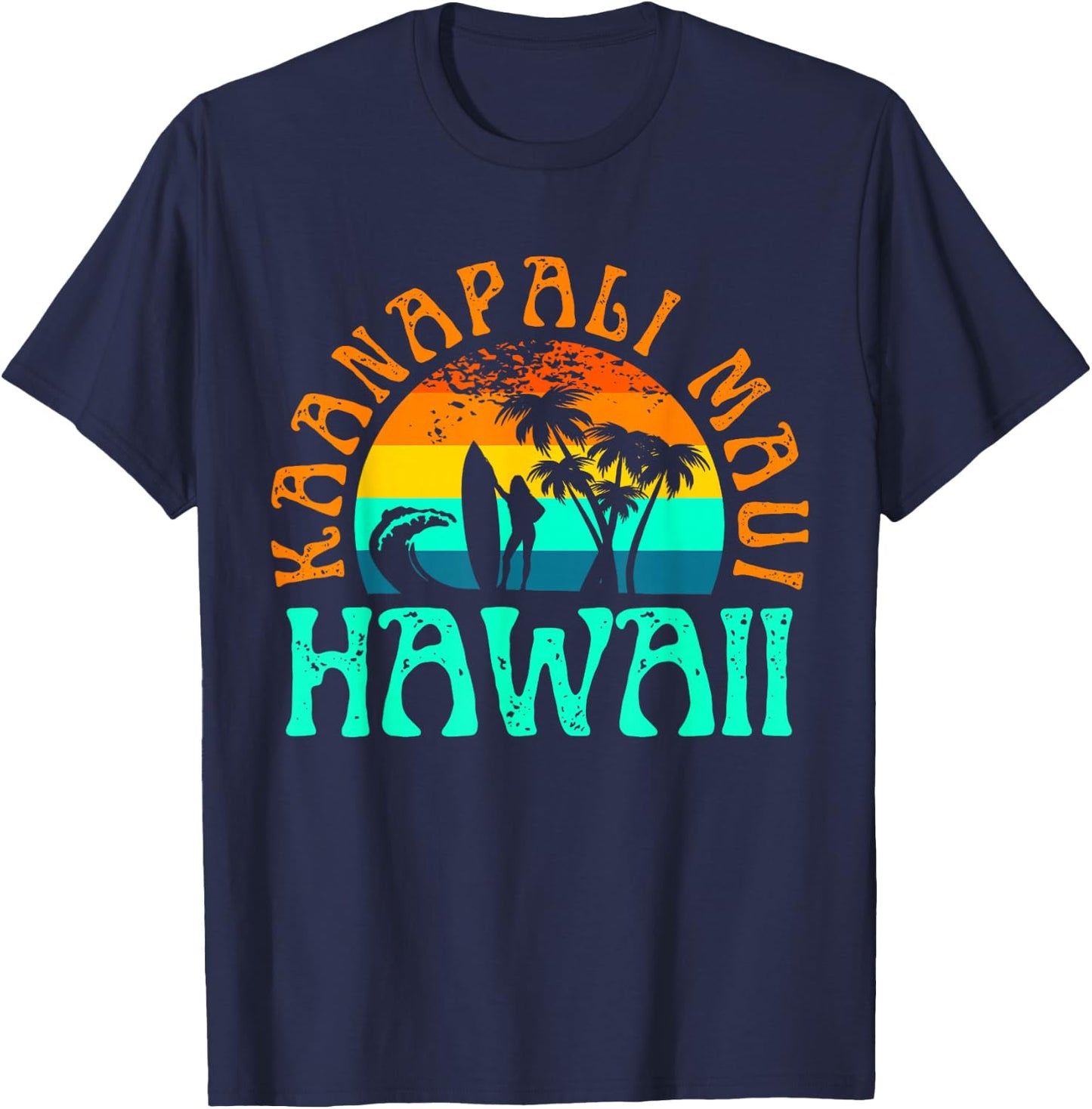 Kaanapali Maui Hawaii T-Shirt - T-Shirt | Navy