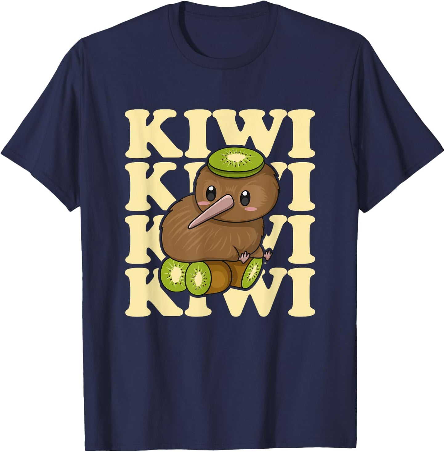 Kiwi New Zealand Quote for a Kiwi Bird Lover T-Shirt - T-Shirt | Navy