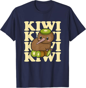 Kiwi New Zealand Quote for a Kiwi Bird Lover T-Shirt - T-Shirt | Navy