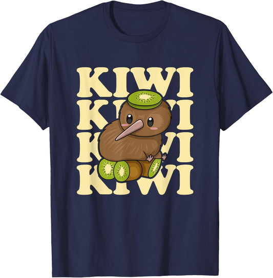 Kiwi New Zealand Quote for a Kiwi Bird Lover T-Shirt - T-Shirt | Navy