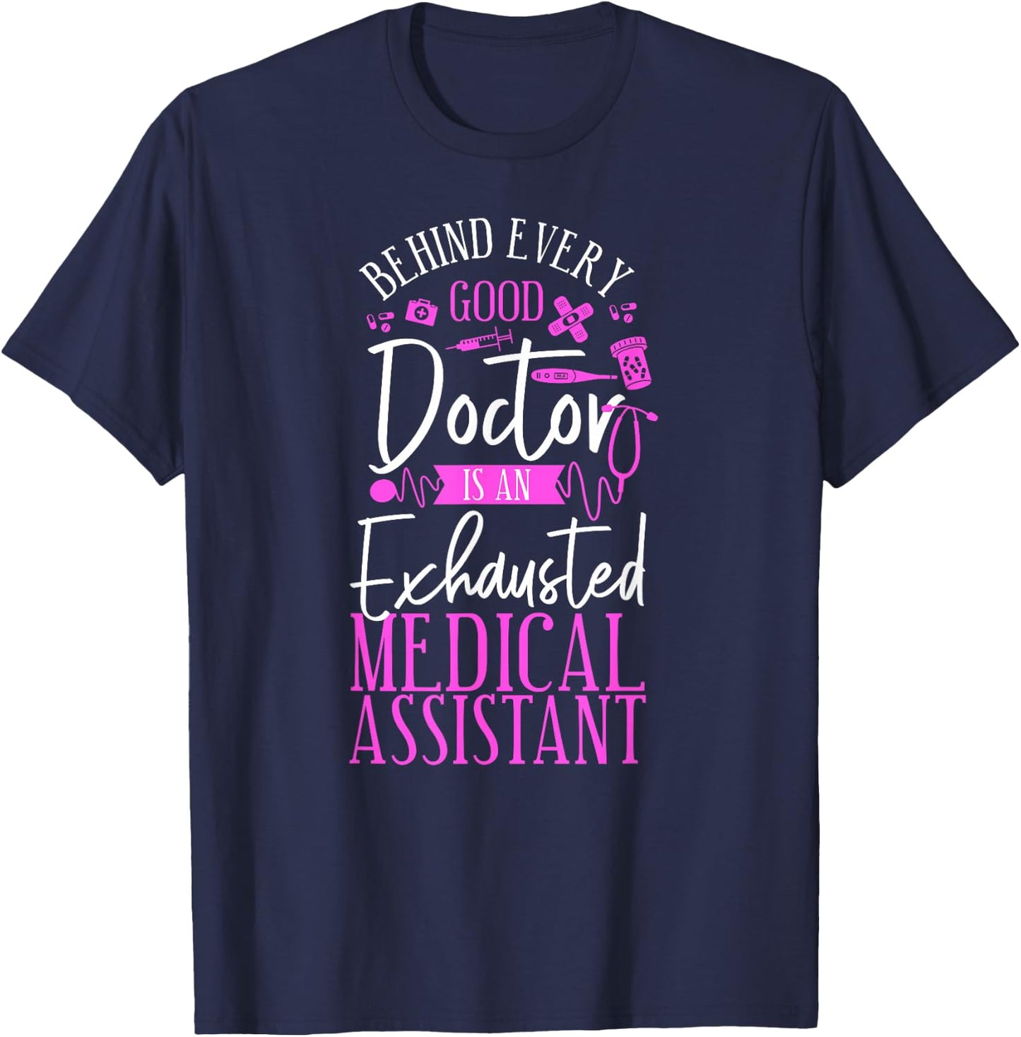 Certified Medical Assistant Doctor CMA T-Shirt - T-Shirt | Navy