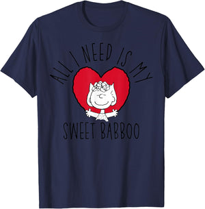 Peanuts Sally My Sweet Babboo T-Shirt - T-Shirt | Navy