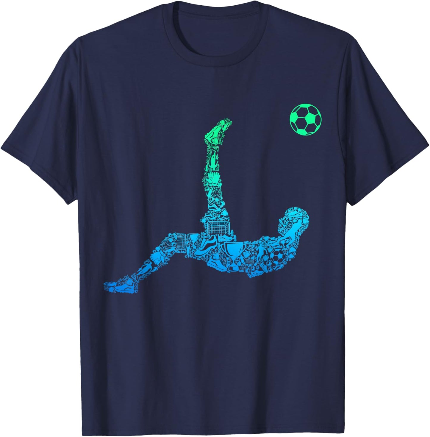 Soccer Players Men T-Shirt - T-Shirt | Navy