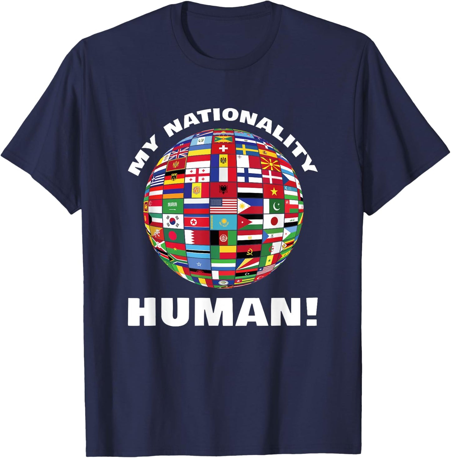 My nationality people flags country countries T-Shirt - T-Shirt | Navy