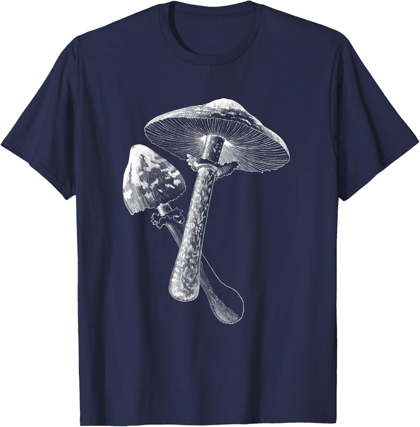 Mycology Mushrooms Mycologist Mushroom Spore Print T-Shirt - T-Shirt | Navy