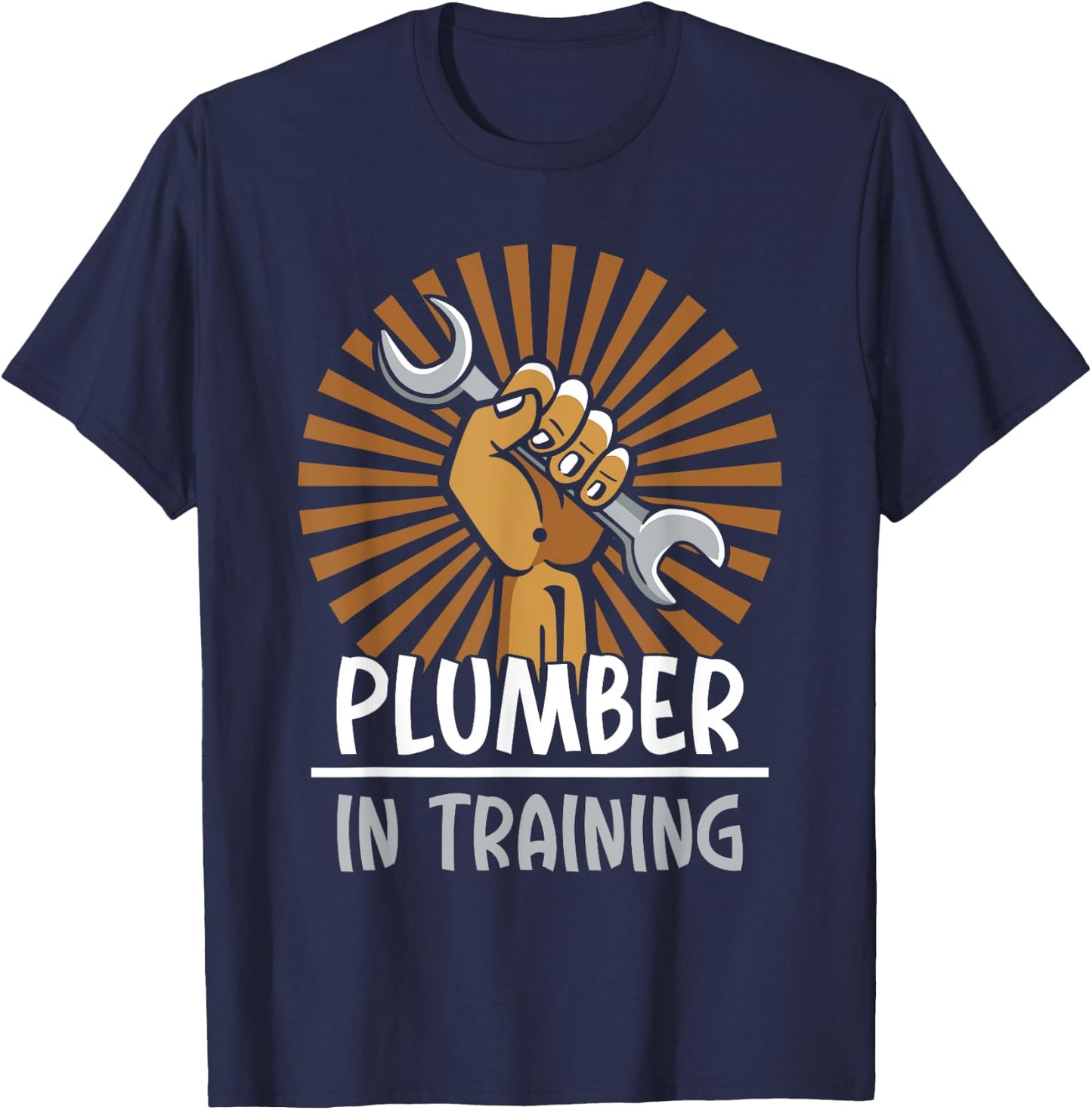 Plumber In Training Pipe Plumbing Plumbers Pipefitter T-Shirt - T-Shirt | Navy
