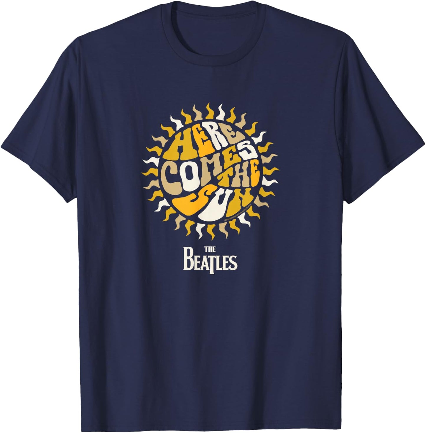 The Beatles - Here Comes The Sun T-Shirt - T-Shirt | Navy