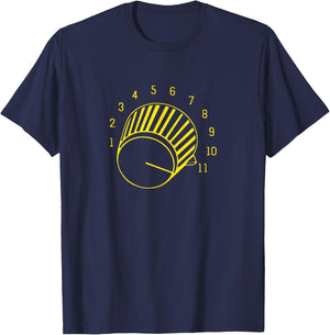Guitar Shirt Volume up to 11 T-Shirt - T-Shirt | Navy