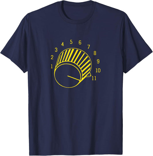 Guitar Shirt Volume up to 11 T-Shirt - T-Shirt | Navy