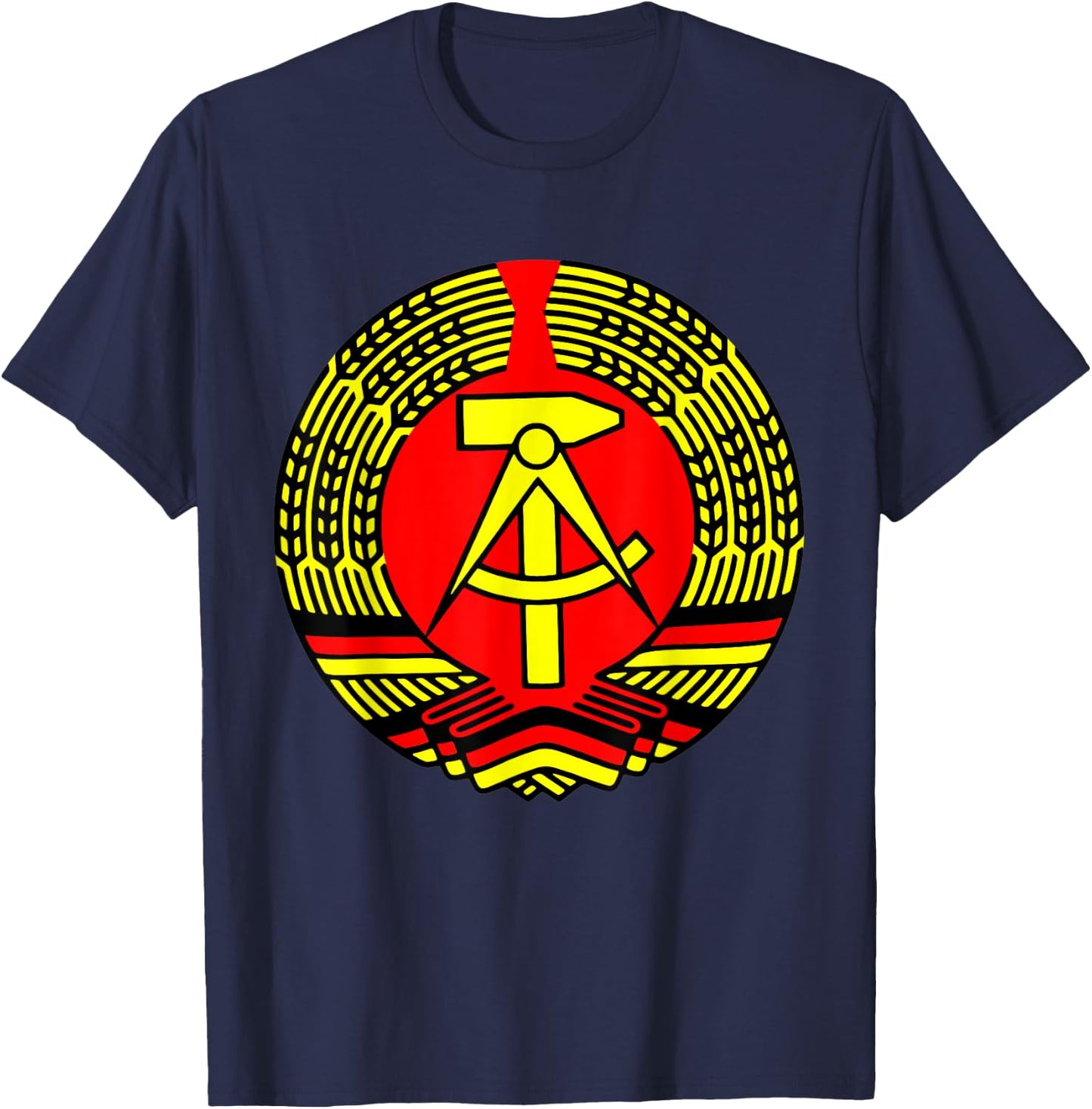 GDR East Germany Flag T-Shirt - T-Shirt | Navy