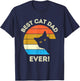 Best Cat Dad Ever Men T-Shirt - T-Shirt | Navy