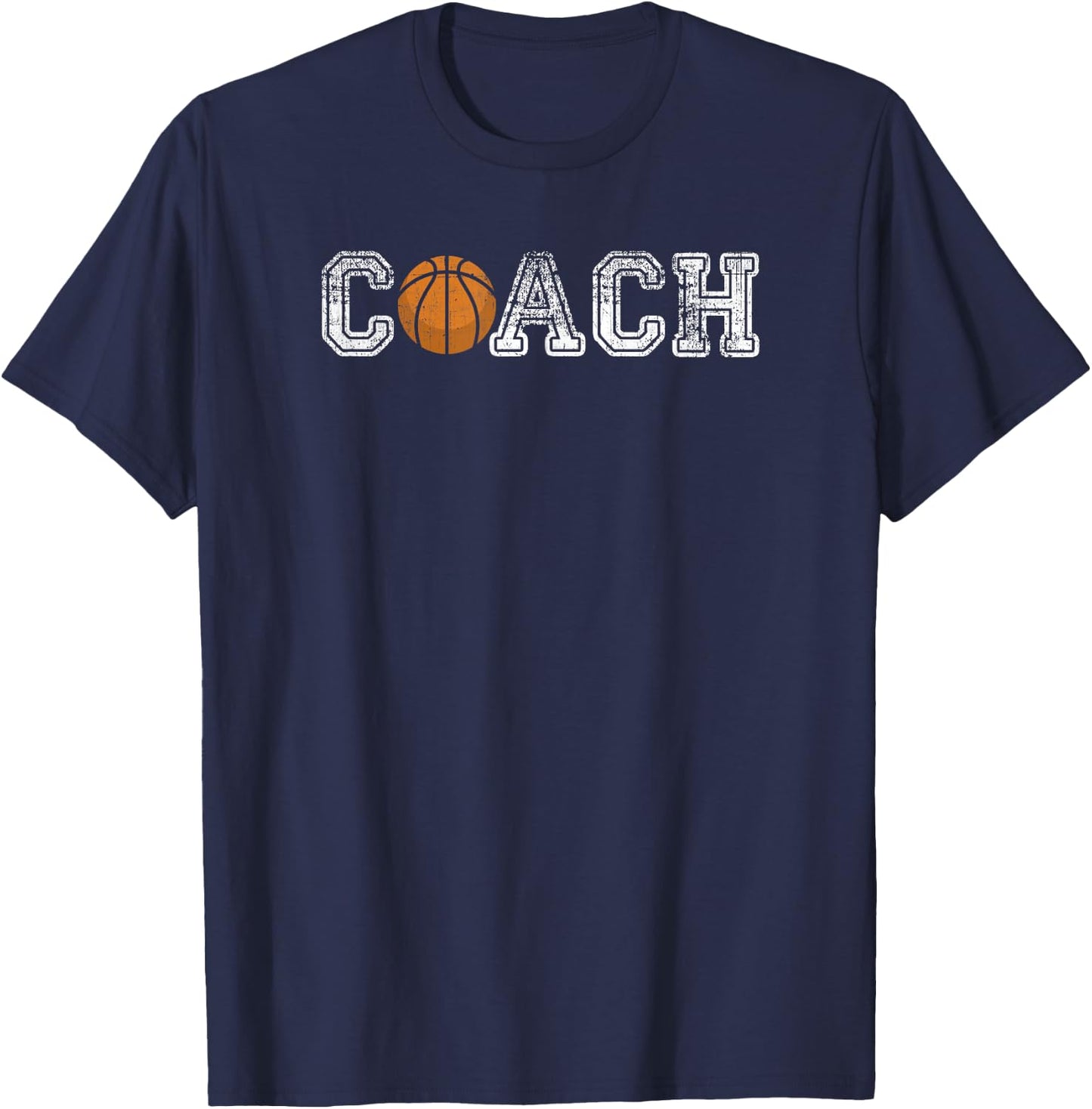 Basket Ball Coach Ball Player Hoops T-Shirt - T-Shirt | Navy