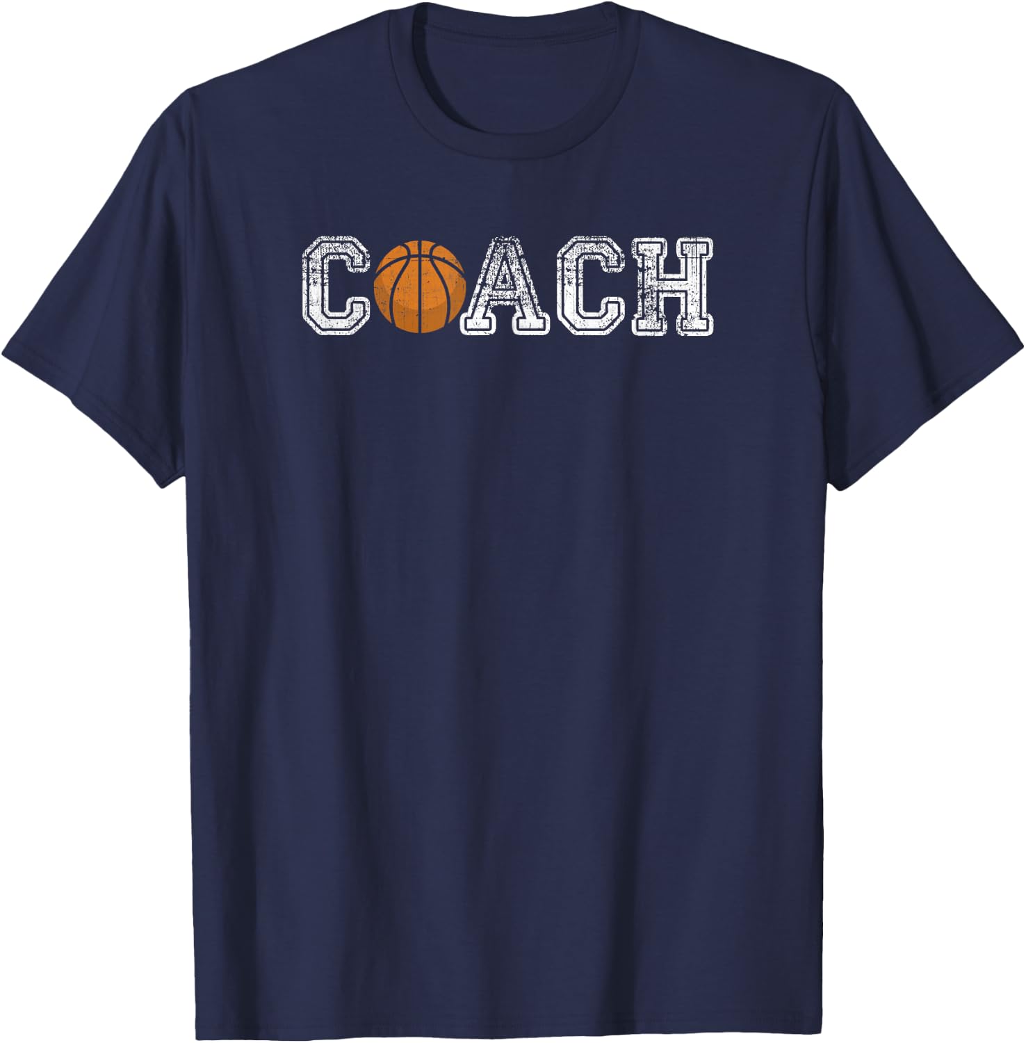 Basket Ball Coach Ball Player Hoops T-Shirt - T-Shirt | Navy