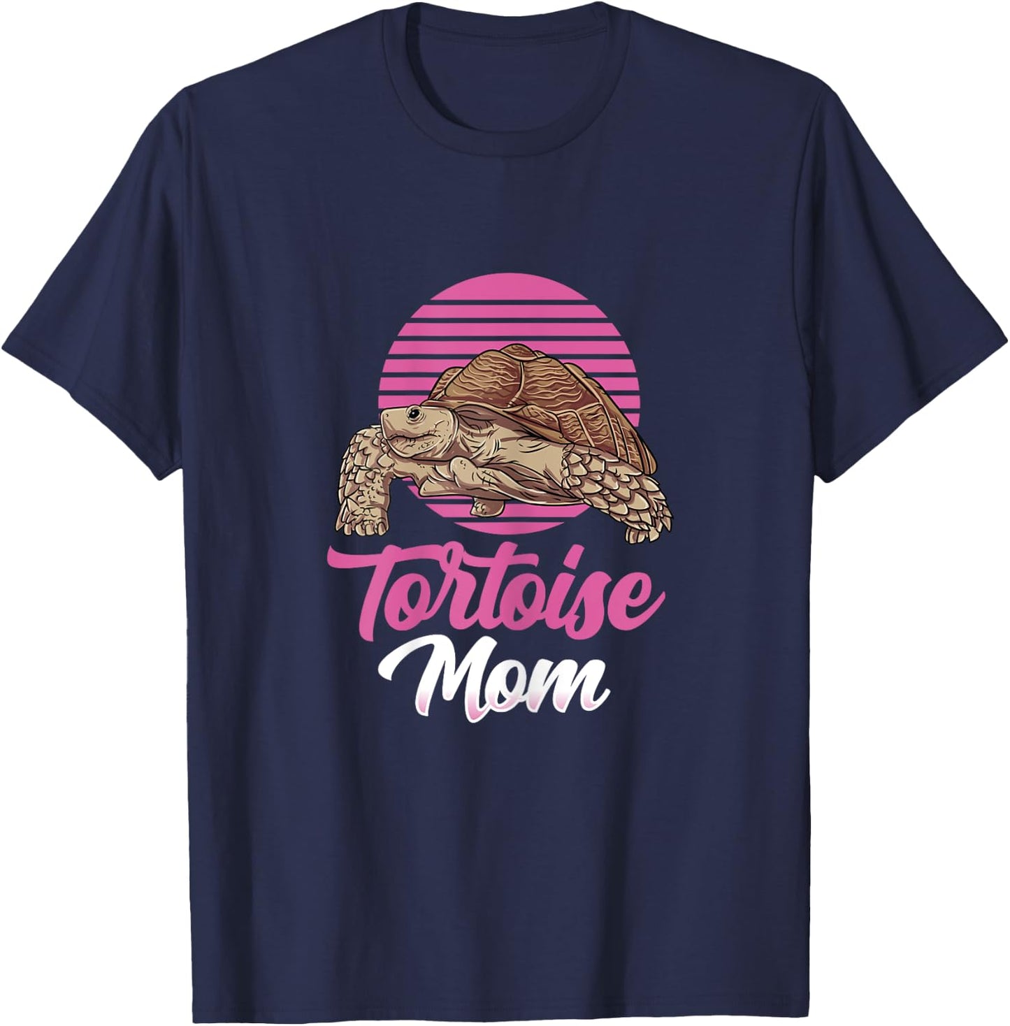 African Sulcata Tortoise Gift - Best Tortoise Mom T-Shirt - T-Shirt | Navy