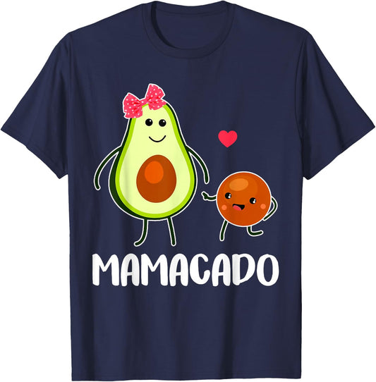 Mamacado Cute Avocado Pregnant Mom Women Gifts T-Shirt - T-Shirt | Navy