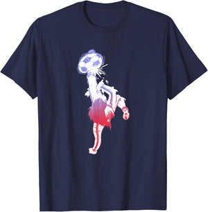 Captain Tsubasa Gradation (Kick) T-Shirt - T-Shirt | Navy