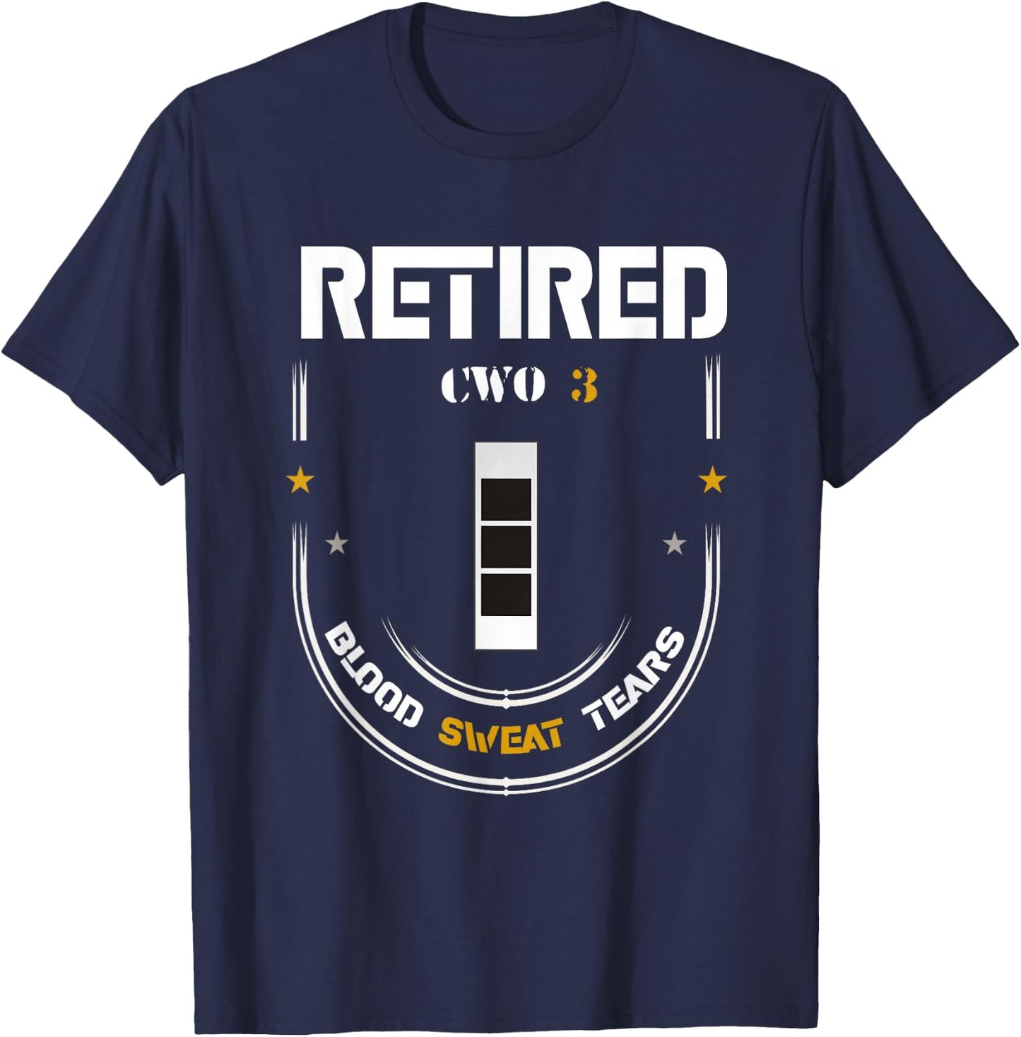 RETIRED 2022 Chief Warrant Officer 3 T-Shirt - T-Shirt | Navy
