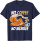No Coffee No Workee T-Shirt - T-Shirt | Navy