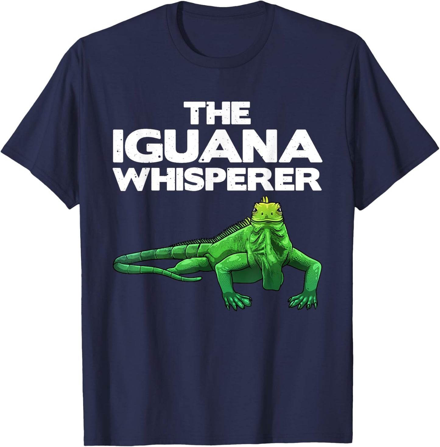 Funny Iguana Design Women Reptile Lover Herpetology T-Shirt - T-Shirt | Navy