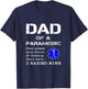 Proud Dad Of A Paramedic Medical Symbol Father Son Daughter T-Shirt - T-Shirt | Navy