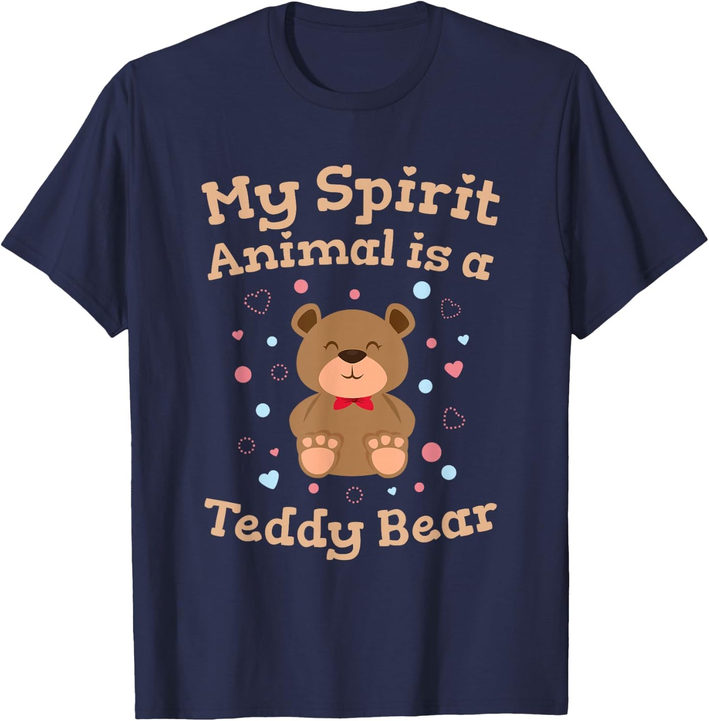 Teddy Bear Women Girls Cute Stuffed Toy T-Shirt - T-Shirt | Navy