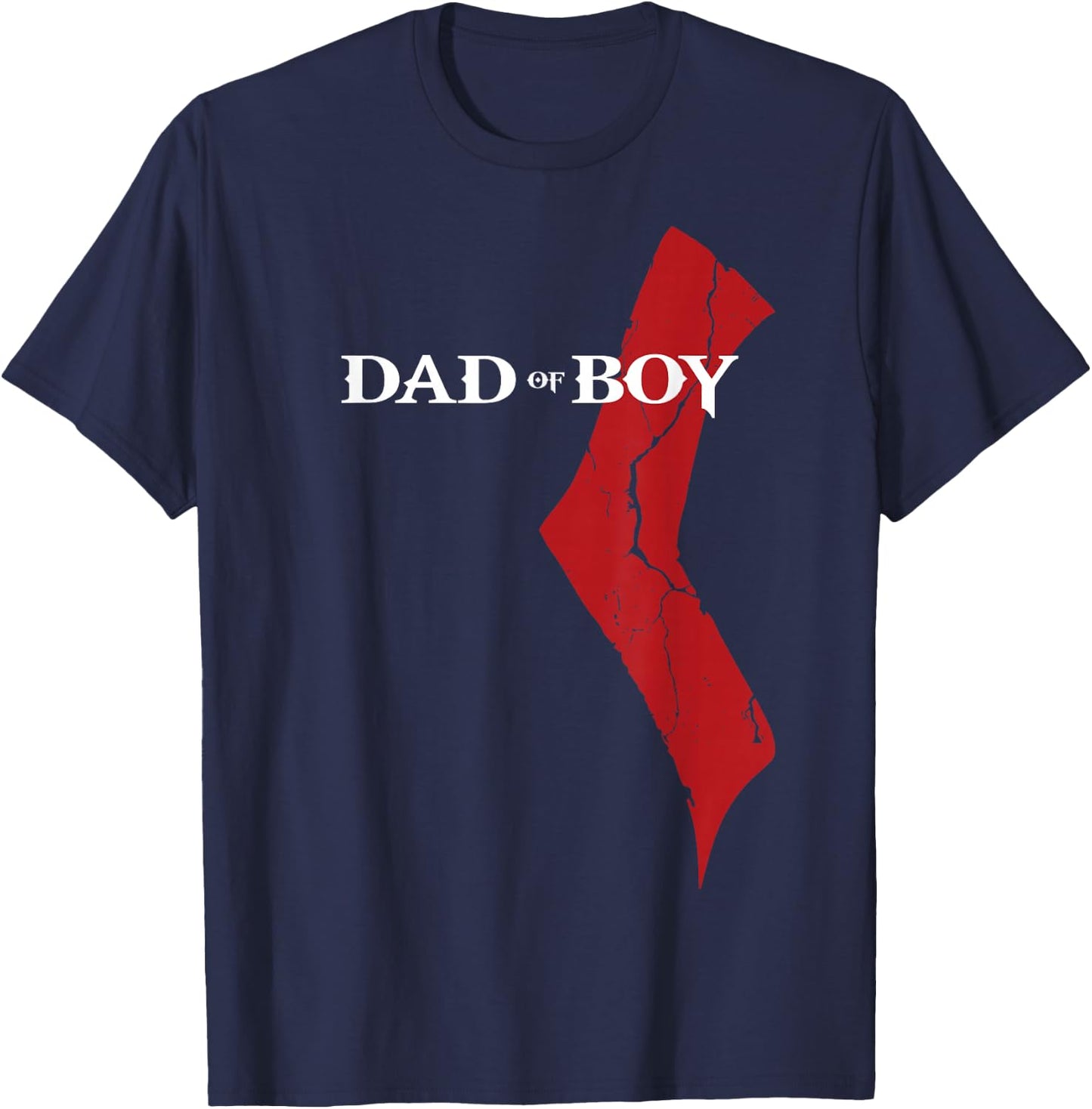 God of Boy - Dad Video Game Father's Day Edition T-Shirt - T-Shirt | Navy