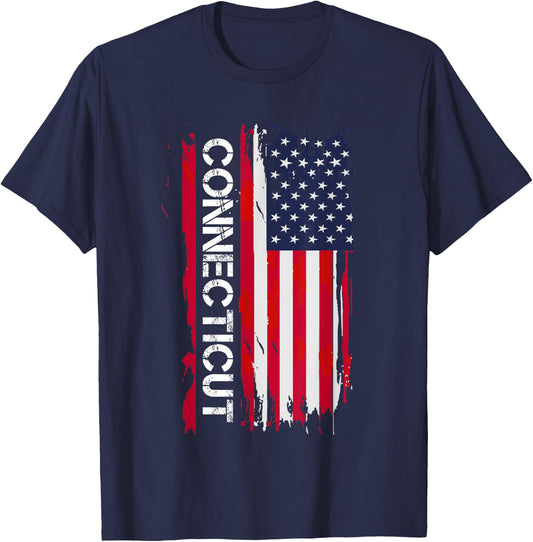 Connecticut, America T-Shirt - T-Shirt | Navy