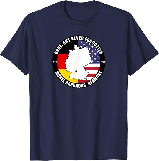 McKee Barracks Germany Military Base Veteran T-Shirt - T-Shirt | Navy