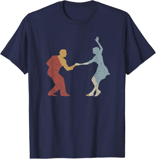 Swing Retro Style Vintage T-Shirt - T-Shirt | Navy